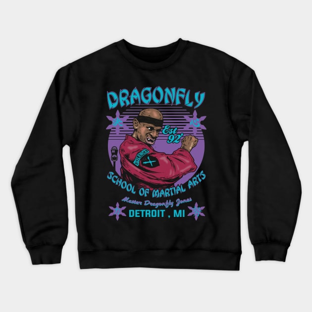 DRAGON FLY (teal) Crewneck Sweatshirt by joeyjamesartworx